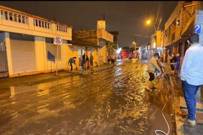 Esta es la zona más afectada tras la creciente de los dos ríos.