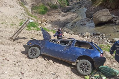 El vehículo accidentado