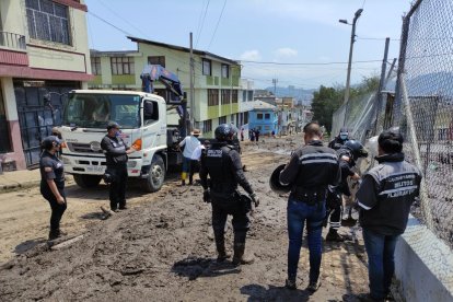 Una de las últimas colaboraciones que hizo el grupo fue en el deslave de La Gasca.