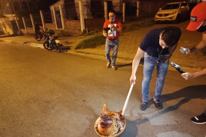 El hallazgo se hizo sobre la calle 308 y avenida 212 de Manta.