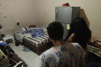 En este espació ocurrió la agresión. Los rastros de sangre quedaron en el piso y en las paredes.