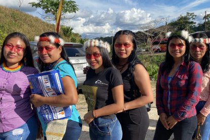 Mujeres amazónicas en pide lucha por sus derechos.