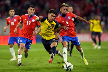 Jeremy Sarmiento estuvo por última vez en la Tricolor, en el duelo ante Chile, que se dio en noviembre del 2021.