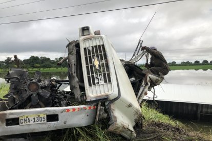 Los vehículos involucrados en el siniestro.