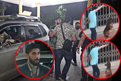 Juan Carlos Hernández Enderica fue detenido la noche del sábado y liberado la mañana de ayer. Las acciones del implicado, quien está libre, fueron filmadas por vecinos.