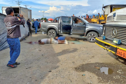 Walter Cango Juárez fue asesinado en la mecánica. Su hijo Johan Cango también ‘marchó