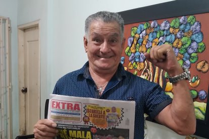 La felicidad no le cabe en el cuerpo a nuestro orgulloso ganador.