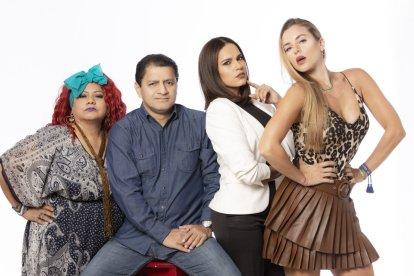 Miriam Murillo (izda.), Martín Calle, Cecilia Cascante y Marcela Ruete estarán en la serie ‘Mis dos mujeres’.