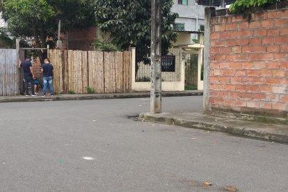 En este sector fue asesinado el policía Isaac Lara Montalvo.