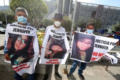 Los parientes exigieron justicia durante la audiencia en contra del implicado.