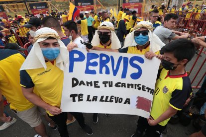 Los árabes de Pelileo, llegaron por la camiseta de Pervis Estupiñan.