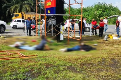 Trabajadores murieron electrocutados en la vía Duran - Tambo