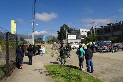 Este martes 5 de abril hubo poca concurrencia al Centro de Investigación Forense de Cuenca.