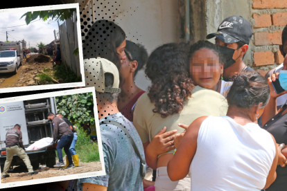 Familiares de la adolescente llegaron hasta el lugar del crimen. Estaban devastados.