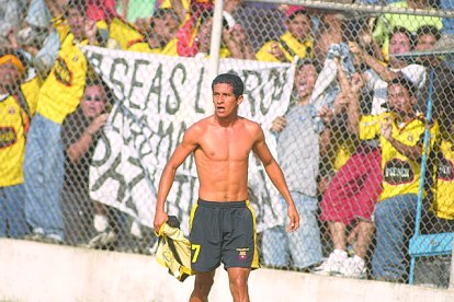 Ängel Escobar y su paso por Barcelona en Copa Sudamericana.