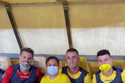 La foto que más quería, Luis Daniel junto al Kitu Díaz, Javier Burrai y Carlos Rodríguez.