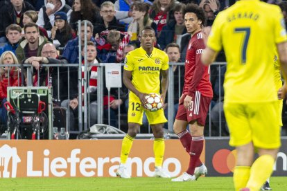 El jugador ecuatoriano Pervis Estupiñán fue titular en el duelo entre el Villarreal y el Bayern Munich.