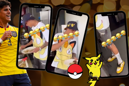 Los compañeros de Piero Hincapié 'gozaron' con la vestimenta del ecuatoriano.