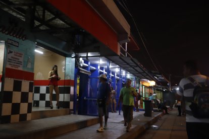 A esa hora la afluencia al sitio es menor. Hay pocos clientes y se camina con más tranquilidad.