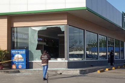 En el km 14 y medio de la vía Daule se registró el ataque a los motorizados.