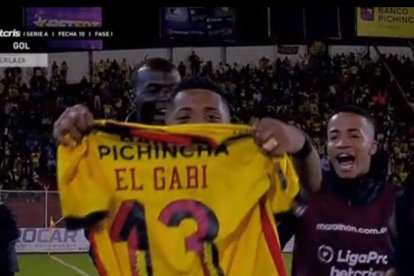 Jonathan Perlaza le dedicó su gol a Gabriel Cortez, quien se encuentra detenido.