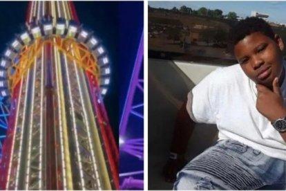 El juego mecánico que sufrió un desperfeto y dejó víctimas, entre ellas el joven.