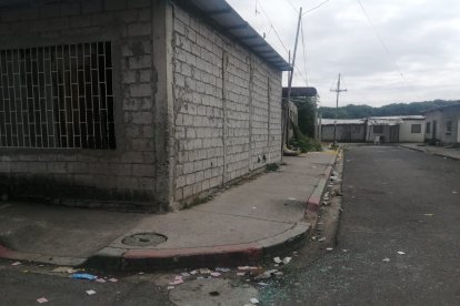 En este sector se registró una de las balaceras.