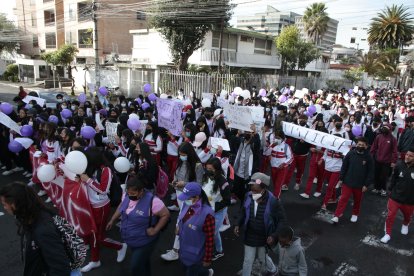 La mañana de ayer, estudiantes del colegio Dillon realizaron otra movilización para apoyar a su compañera y exigir que se haga justicia en el caso.