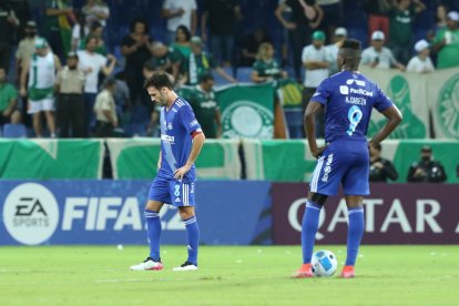 Emelec perdió en su estadio ante Palmeiras, actual campeón de la Copa Libertadores.