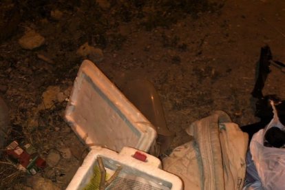 El paquete fue dejado  en  el barrio Mariano Marazita de Santa Elena.