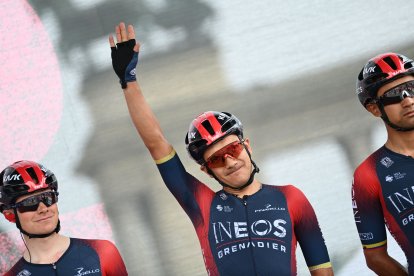 Richard Carapaz es el gran favorito para ganar el Giro de Italia y lo demostró a llegar en sexto lugar en la etapa inicial.