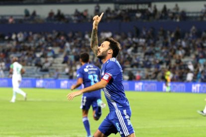 Sebastián Rodríguez marcó los dos goles del Bombillo sobre el Ponchito en el estadio Capwell.