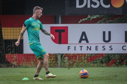 Damián Díaz, listo para jugar el Clásico del Astillero.