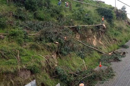 Los moradores dormían con temor de que ocurriera un accidente.