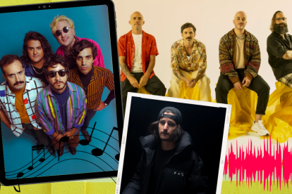 Varios de los artistas invitados para el show.