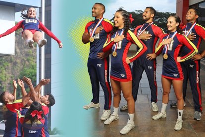 Saria Orellana, Camila Wilches, Eddy Ruiz, Miguel Chuquibalqui y Nelson Rivera, parte de los tricolores que ganaron el oro