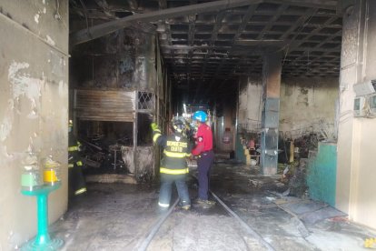 La zona afectada fue la que está destinada para los abastos.