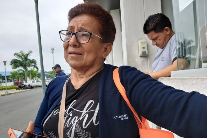 Yolanda Solórzano no pudo contener las lágrimas al saber cómo quedó el cuerpo de su hijo.