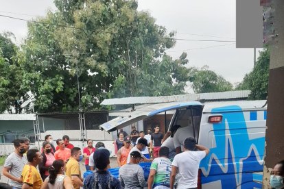 Momentos en los que Milton era trasladado a un hospital de Guayaquil.