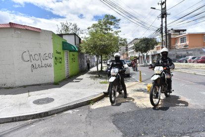 La Policía reforzó el patrullaje en las zonas en las que aparecieron estos mensajes.