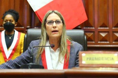 La presidenta del Legislativo peruano, María del Carmen Alva, criticó al gobierno del presidente Castillo