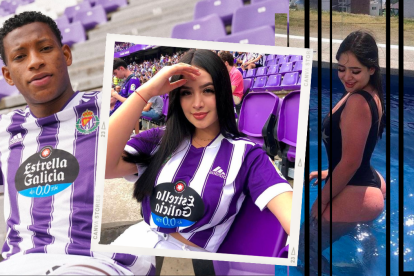 Gonzalo Plata apareció con la modelo Angeline Panissa en la celebración de Real Valladolid.