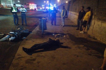 El policía William Villa Sinche murió en un accidente de tránsito.