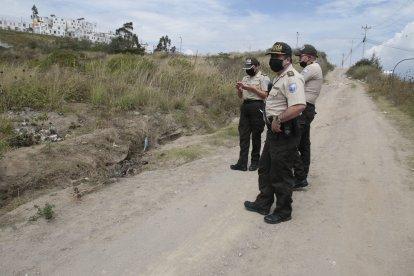 En este lugar hallaron el cadáver ardiendo en llamas.