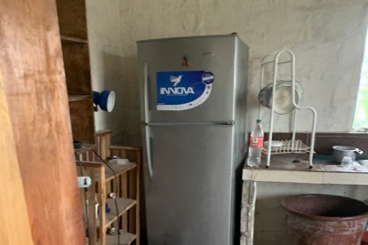 En este lugar fue hallada la mujer aún con vida. Luego la llevaron al hospital.