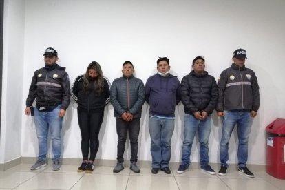 Los cuatro sospechosos registran antecedentes penales.