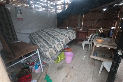 En este lugar mantuvieron a las víctimas en cautiverio.