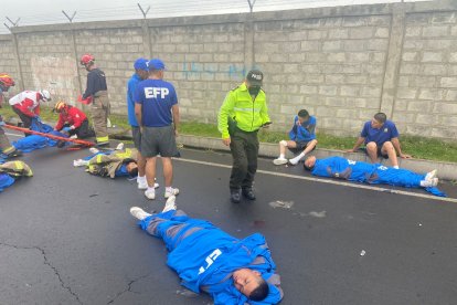Los cadetes afectados fueron arrollados mientras realizaban ejercicio físico en Latacunga, capital de Cotopaxi.