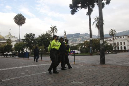 hasta las 10 de la mañana, había calma en el centro histórico.