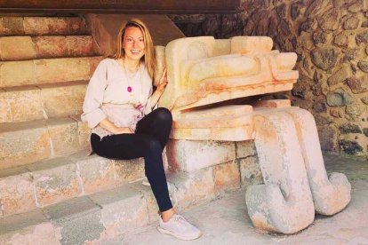 En su cuenta de TikTok, la colombiana comparte videos en zonas arqueológicas de México.